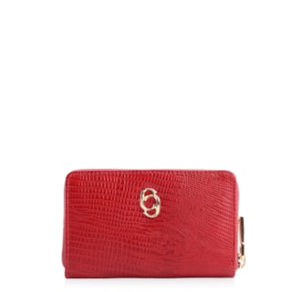 Couro Lezard Vermelho