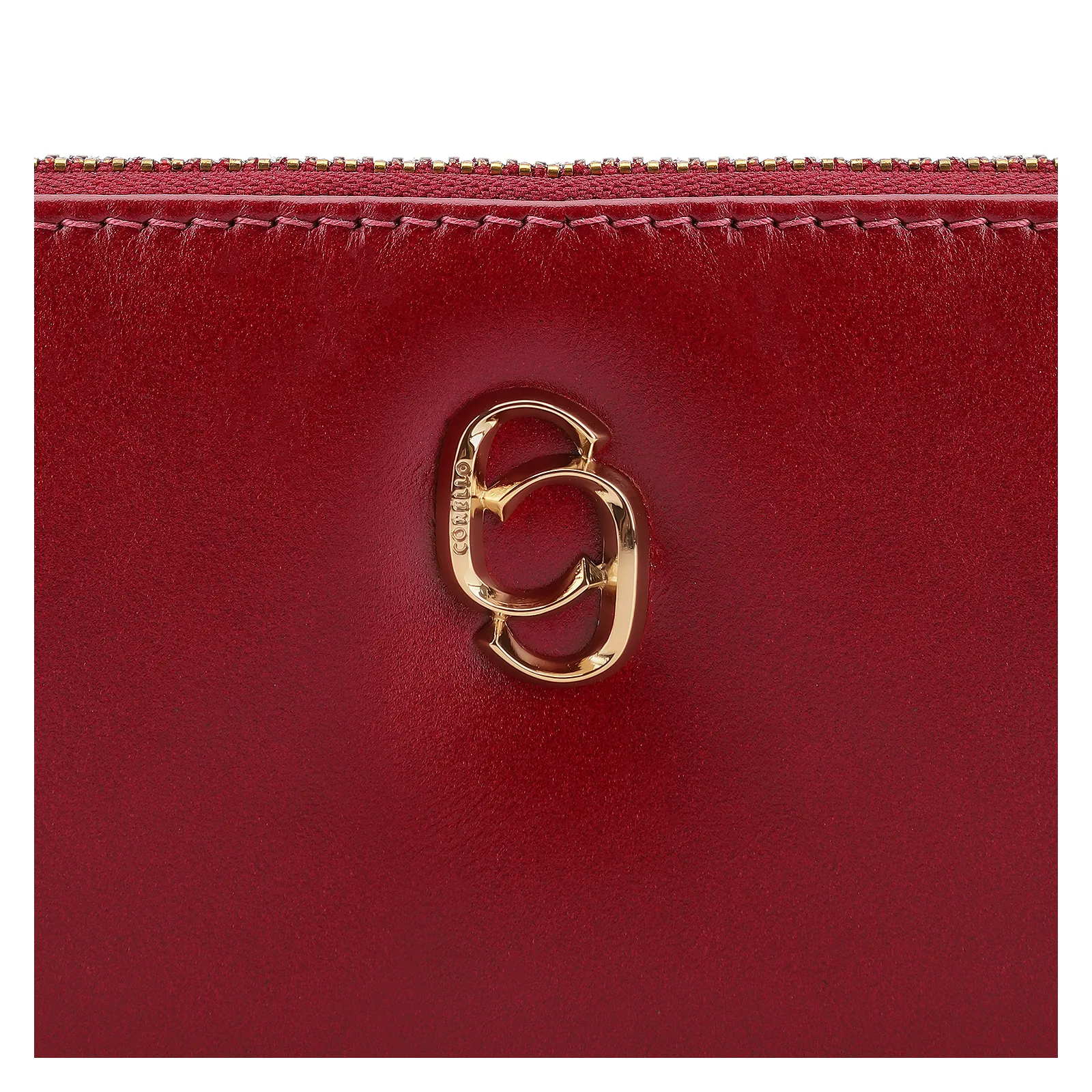 Carteira Couro Vermelho