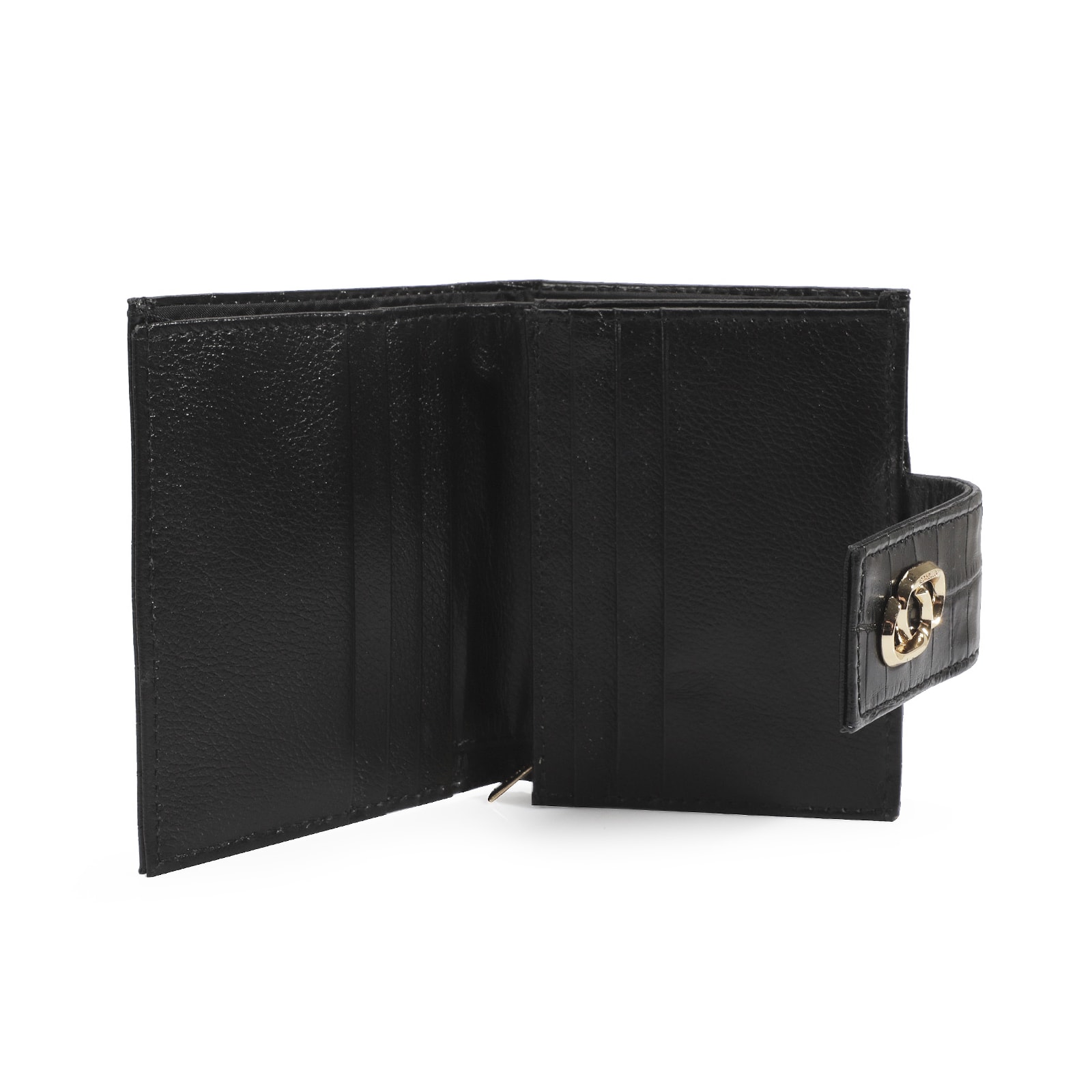 Carteira Croco Preto