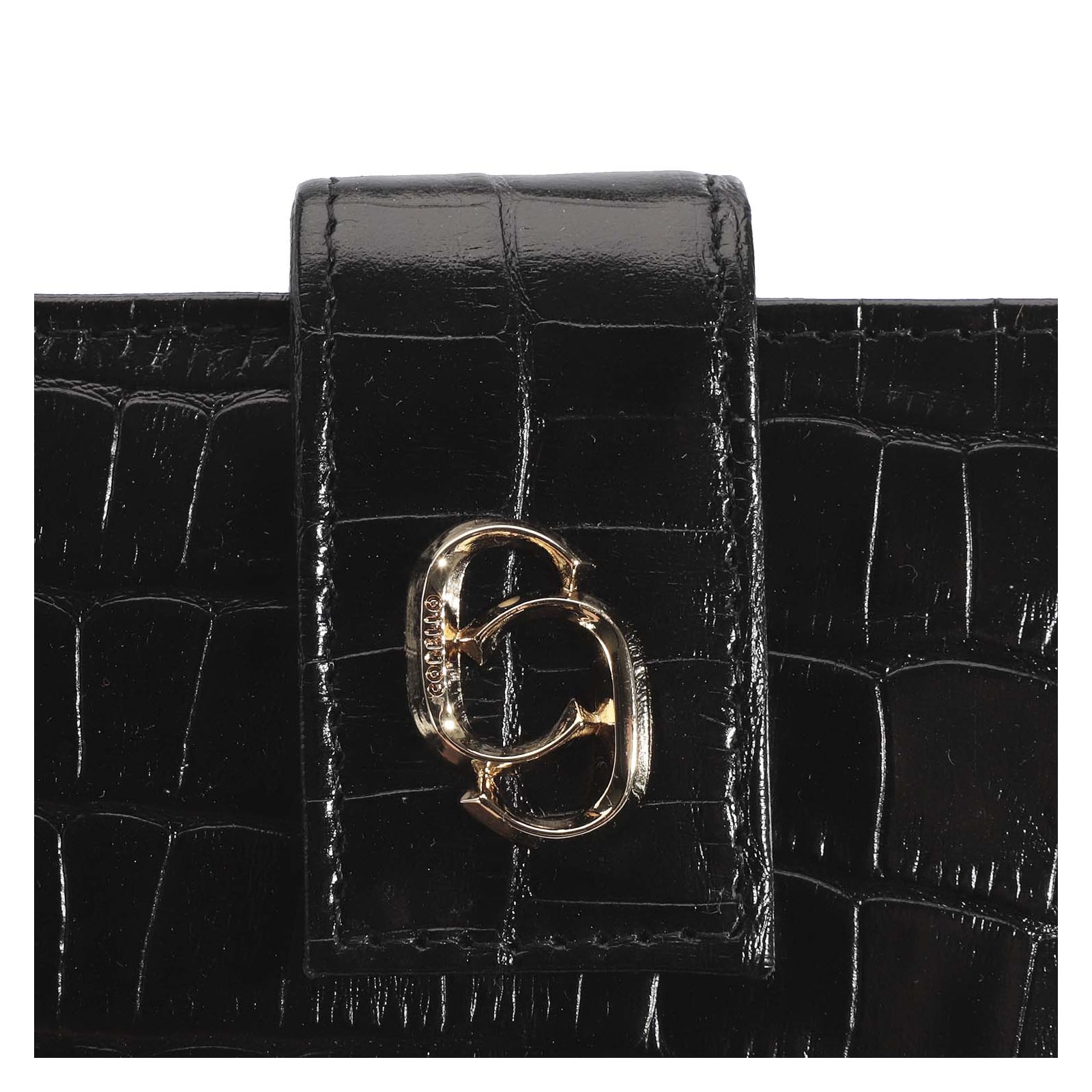 Carteira Croco Preto