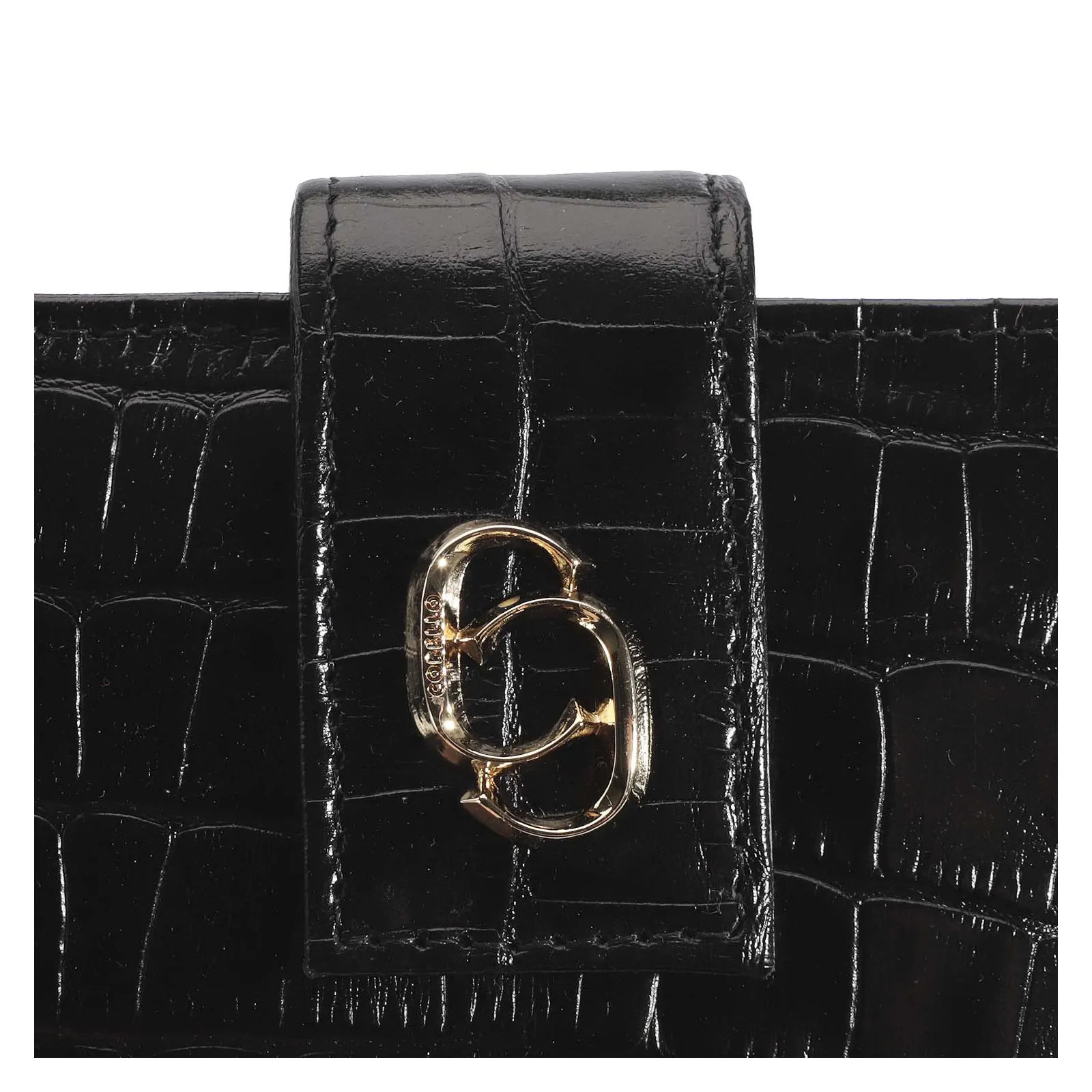 Carteira Croco Preto