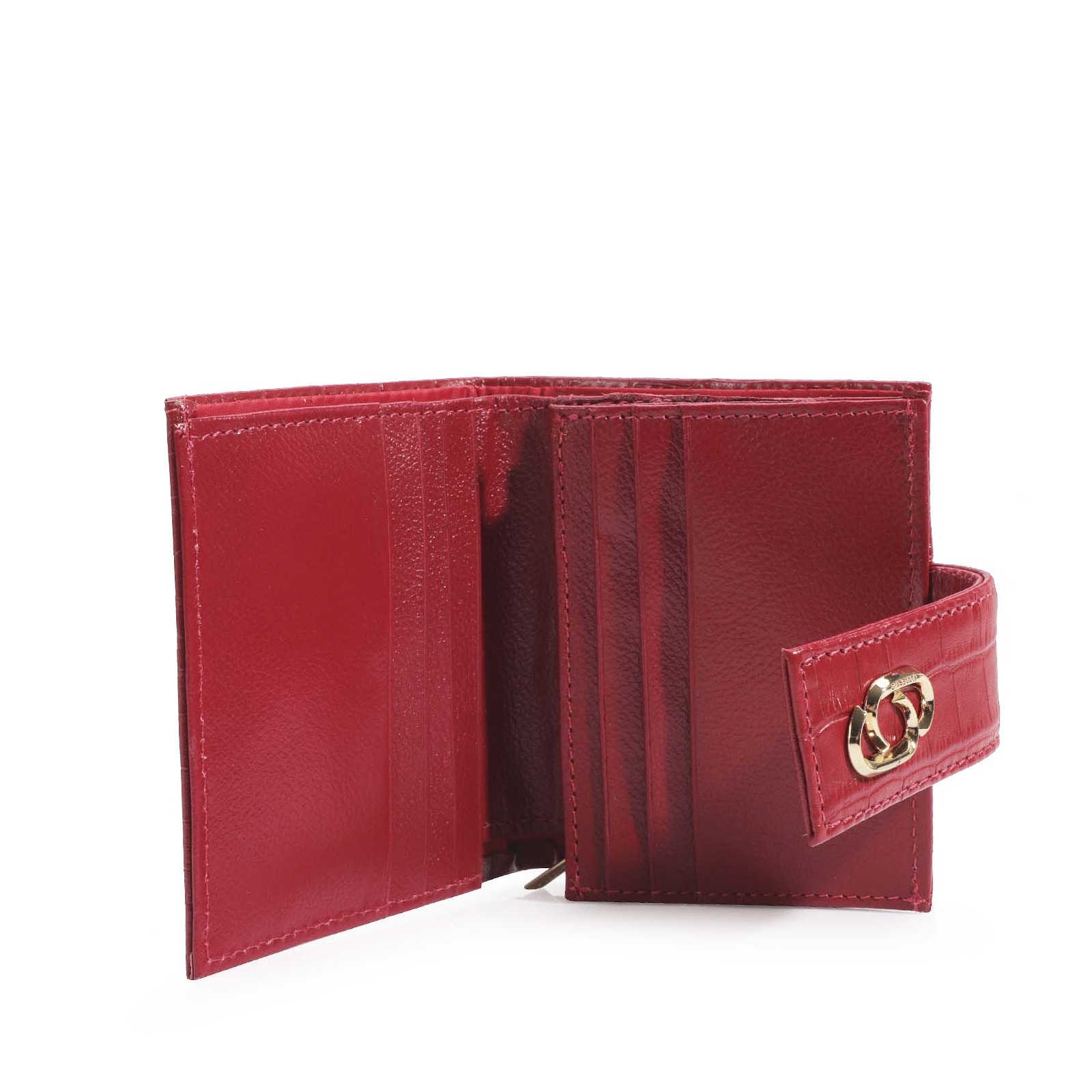Carteira Croco Vermelho