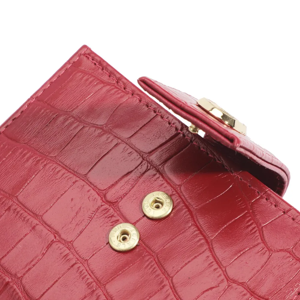 Carteira Croco Vermelho - imagem 5