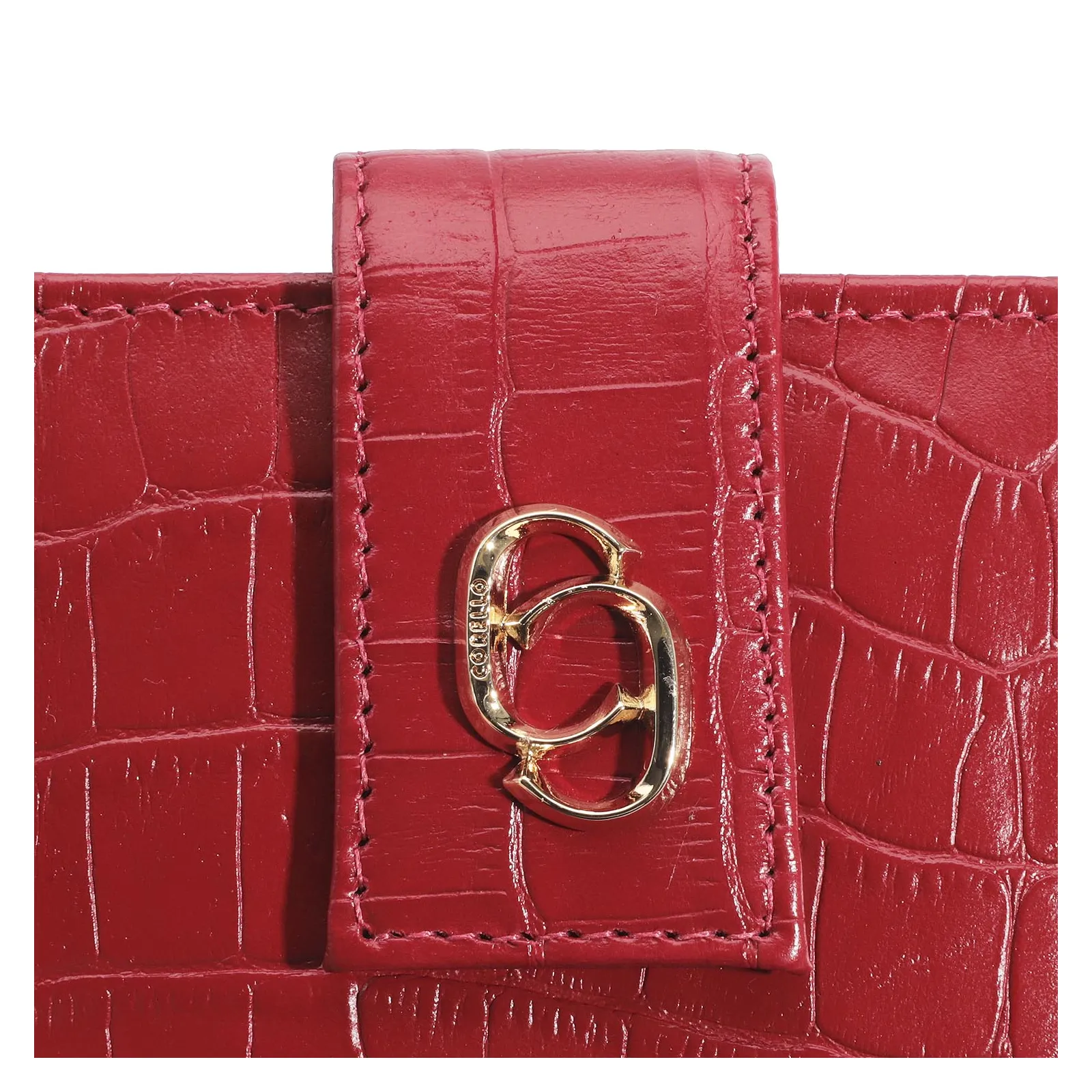 Carteira Croco Vermelho