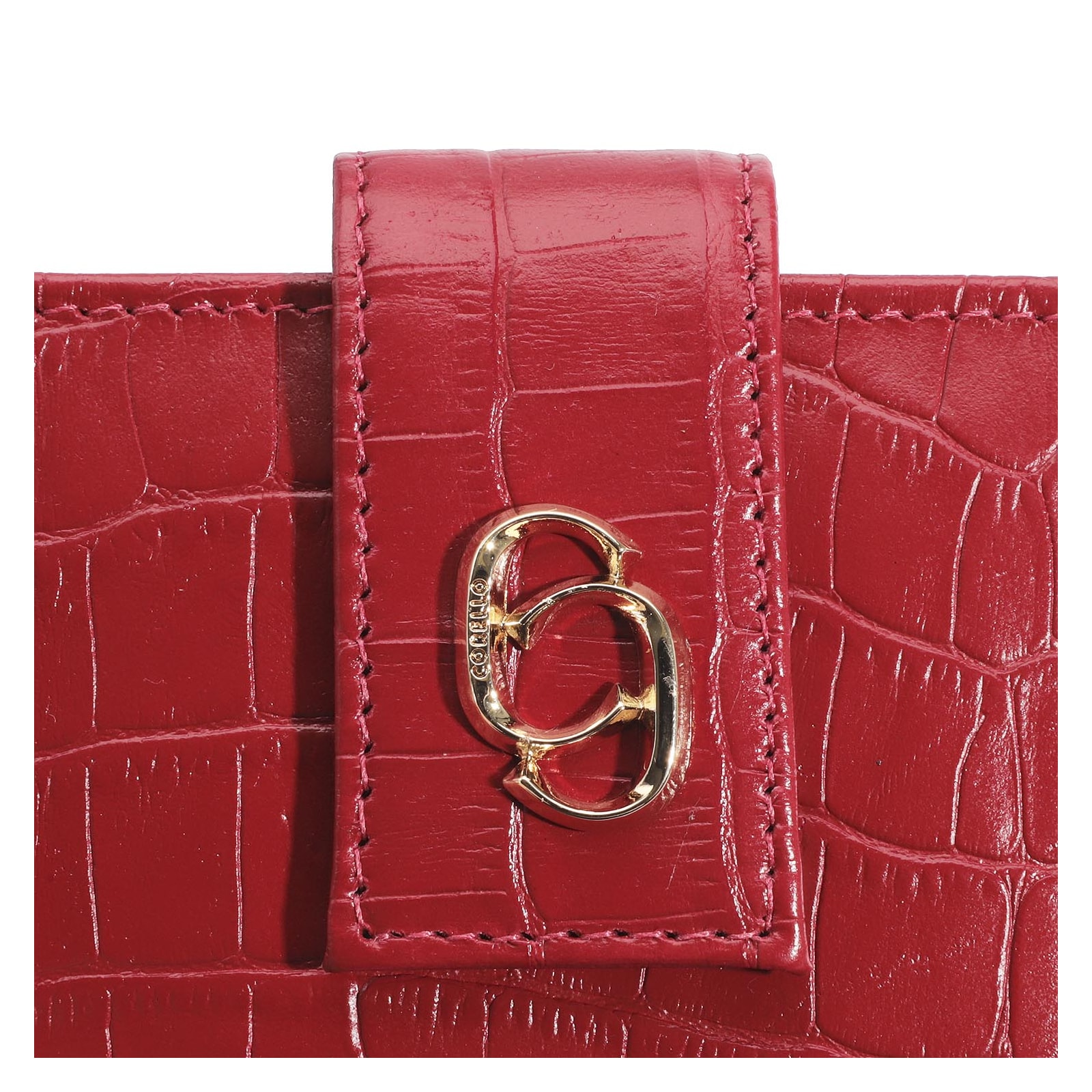 Carteira Croco Vermelho