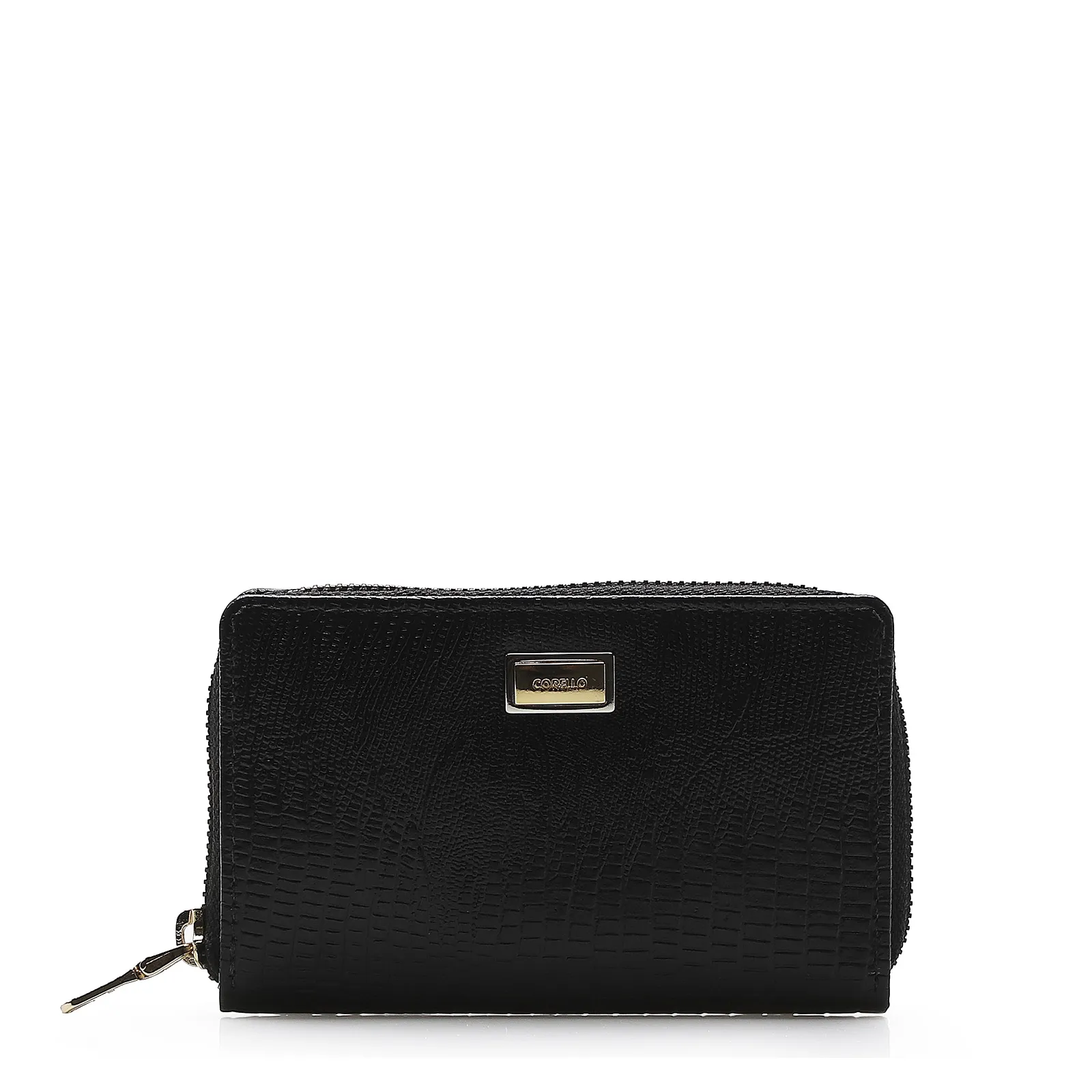 Carteira Feminina Couro Lezard Preto