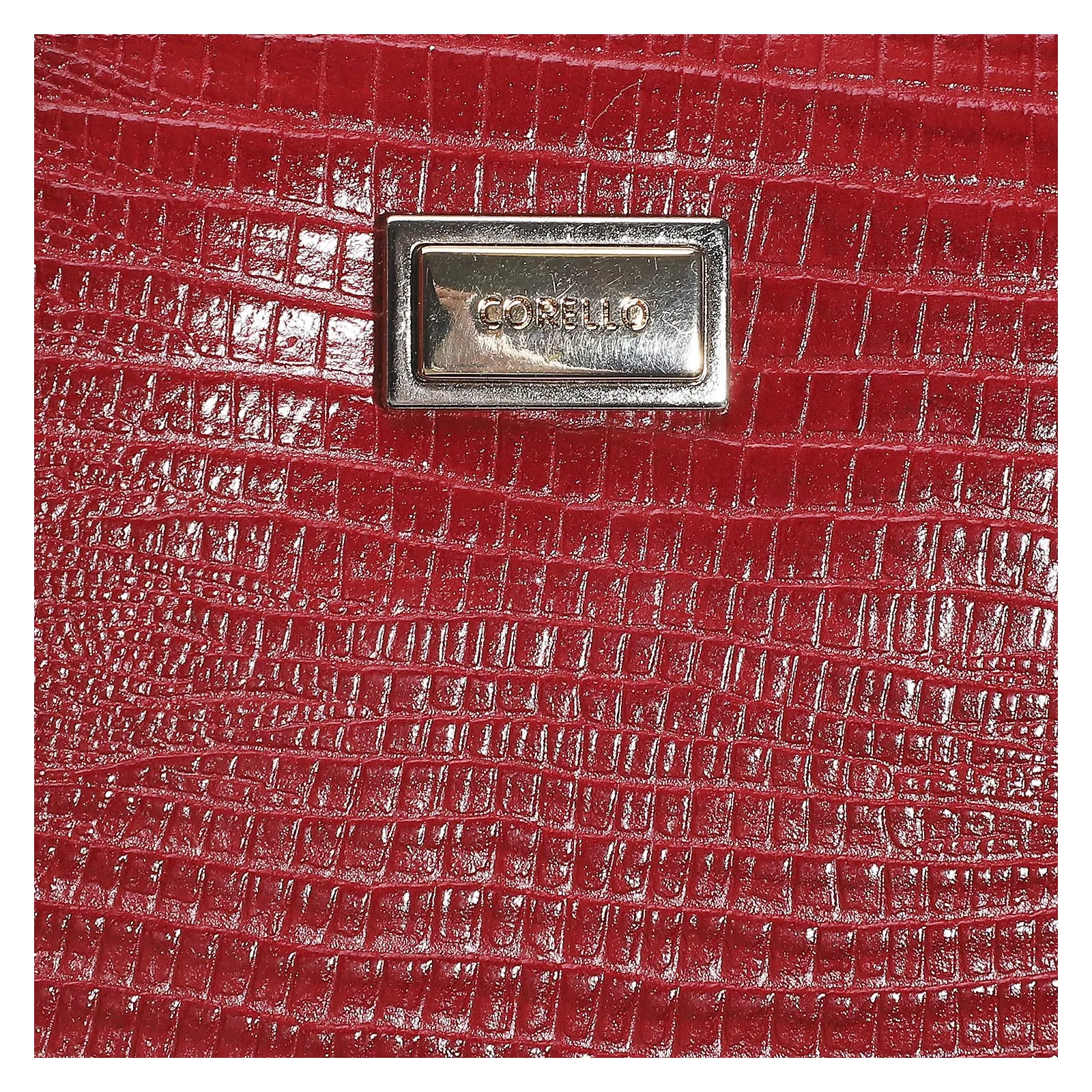 Carteira Feminina Couro Lezard Vermelho