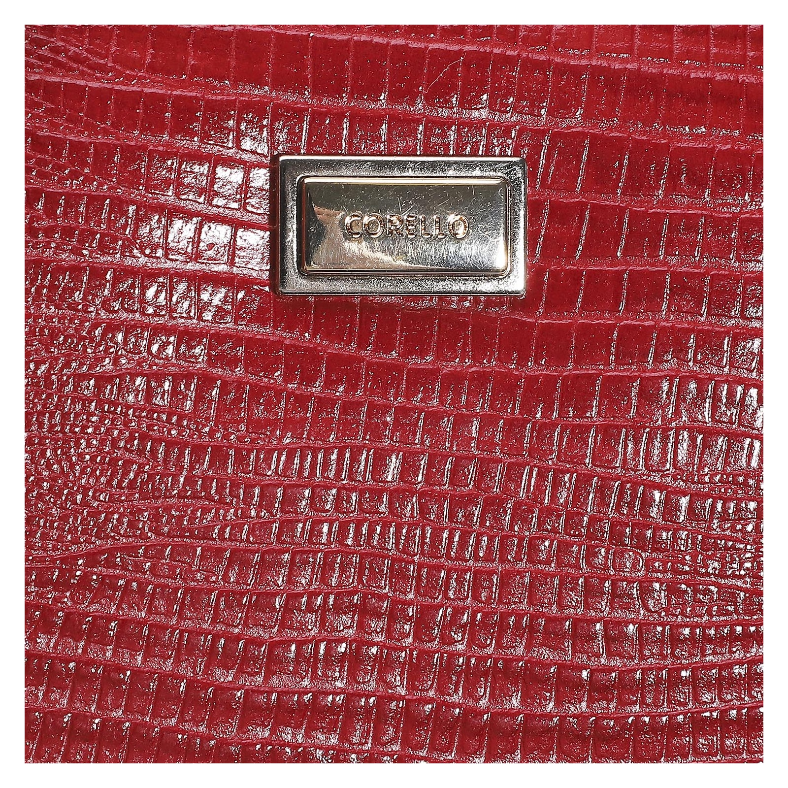 Carteira Feminina Couro Lezard Vermelho
