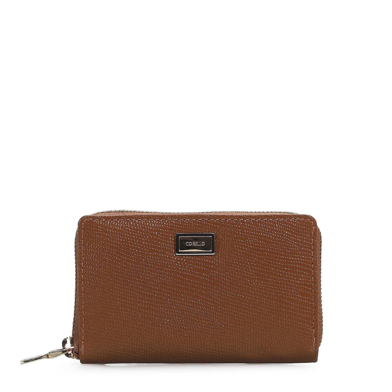 Carteira Feminina Mini Lezard Caramelo