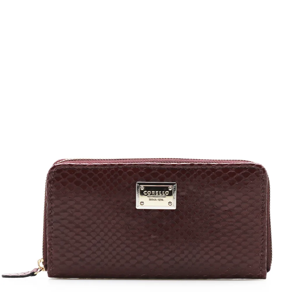 Carteira Python Vinho