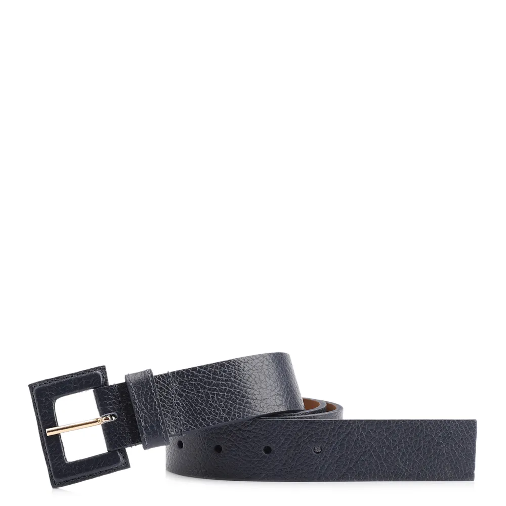 Cinto Couro Antique Azul