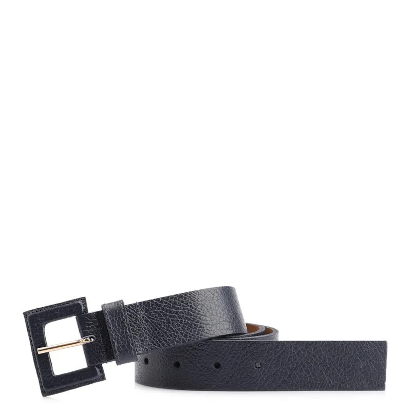 Cinto Couro Antique Azul