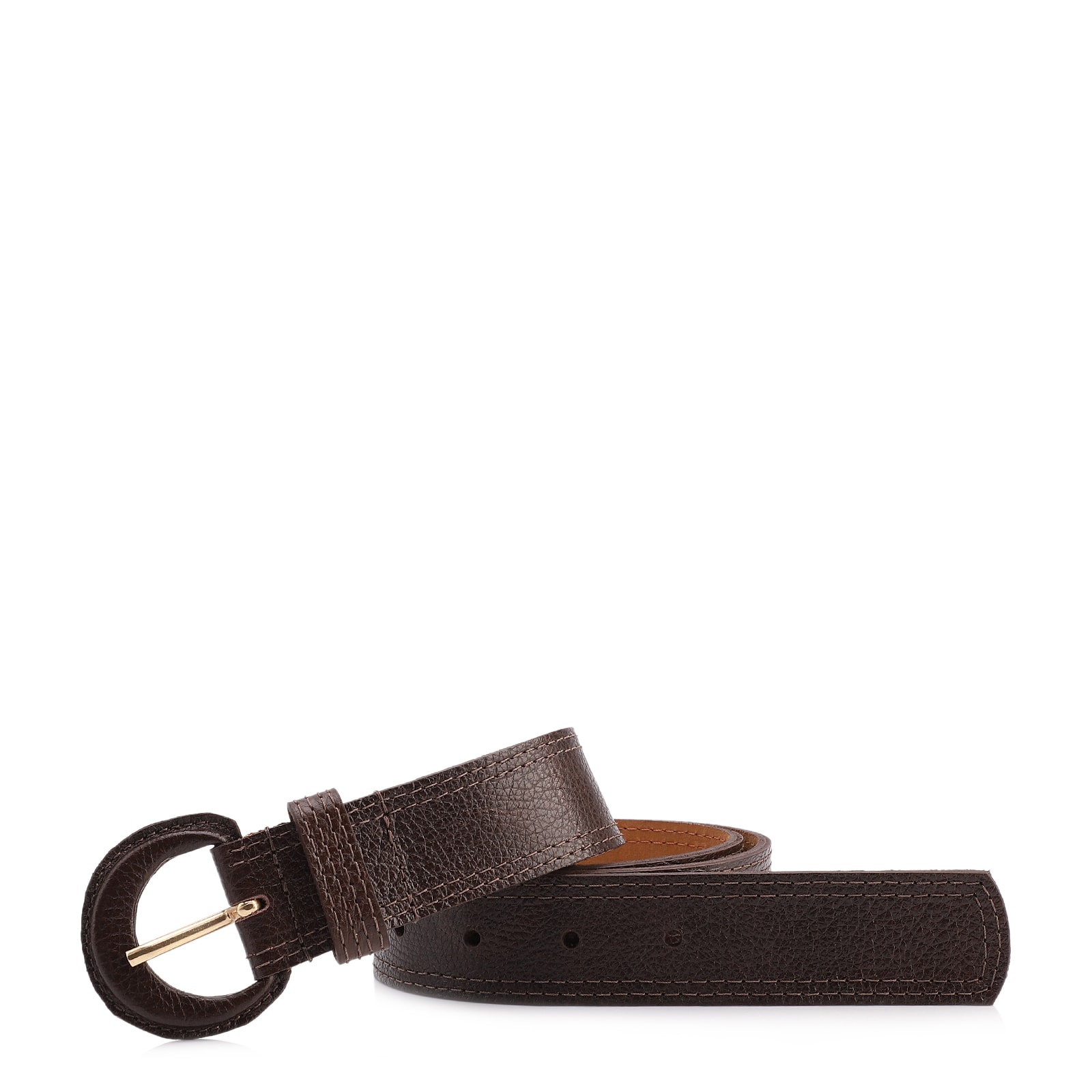 Cinto Couro Antique Marrom