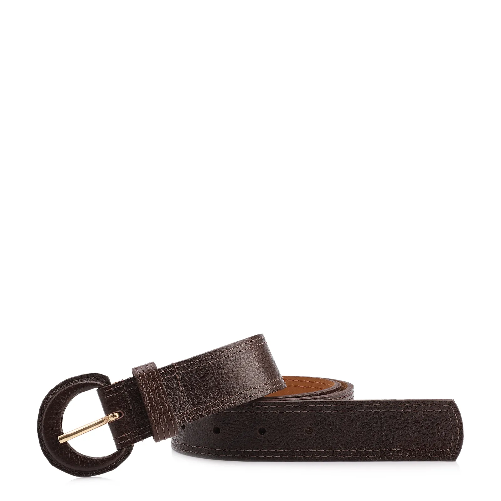 Cinto Couro Antique Marrom