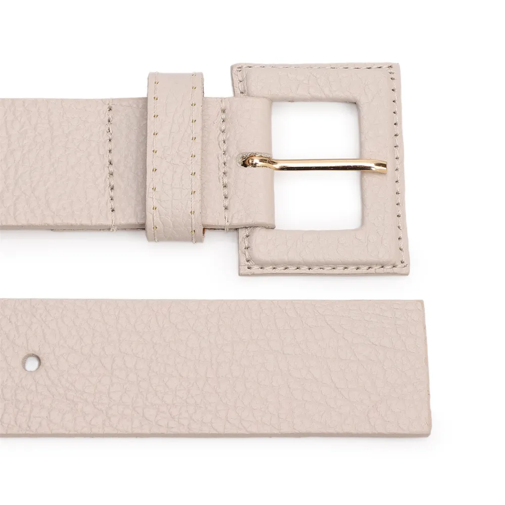 Cinto Couro Antique Off White - imagem 3