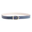 Cinto Couro Azul/Couro Off White - imagem 2