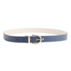 Cinto Couro Azul/Couro Off White - imagem 2
