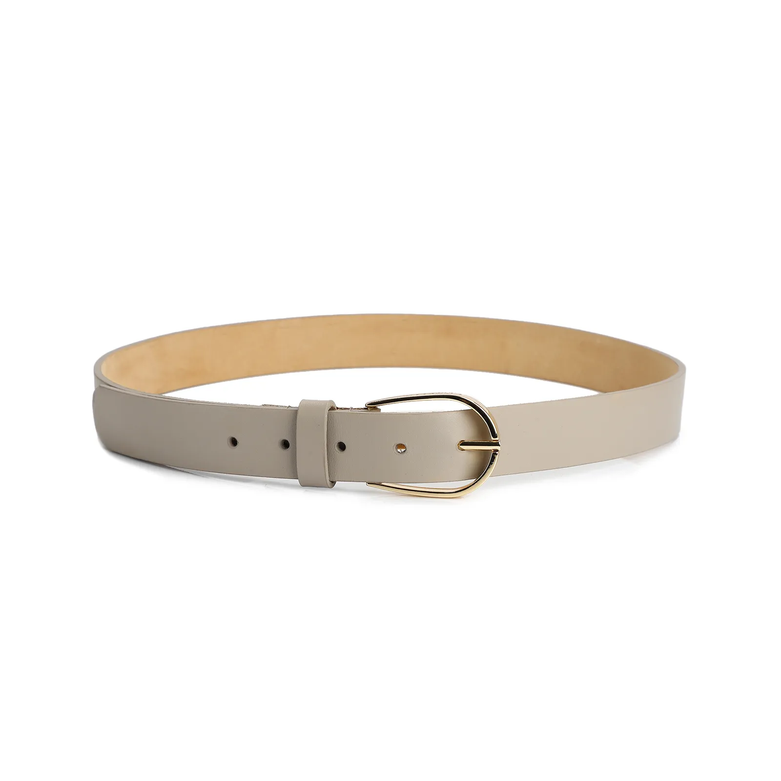 Cinto Couro Bege