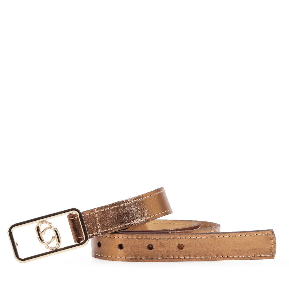 Cinto Couro Bronze