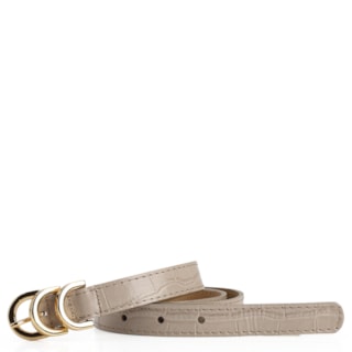 Couro Croco Bege