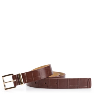 Couro Croco Marrom