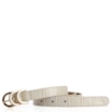 Cinto Couro Croco Off White - imagem 1