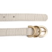 Cinto Couro Croco Off White - imagem 3