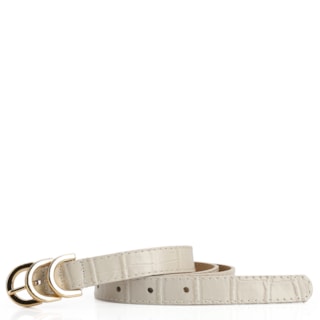 Couro Croco Off White