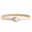 Cinto Couro Croco Off White - imagem 2