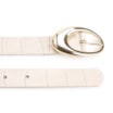 Cinto Couro Croco Off White - imagem 3