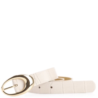 Couro Croco Off White
