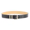 Cinto Couro Croco Preto - imagem 2