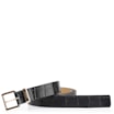 Cinto Couro Croco Preto - imagem 1