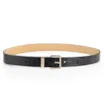 Cinto Couro Croco Preto - imagem 2