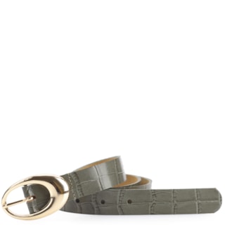 Couro Croco Verde