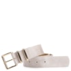 Cinto Couro Estonado Off White - imagem 1