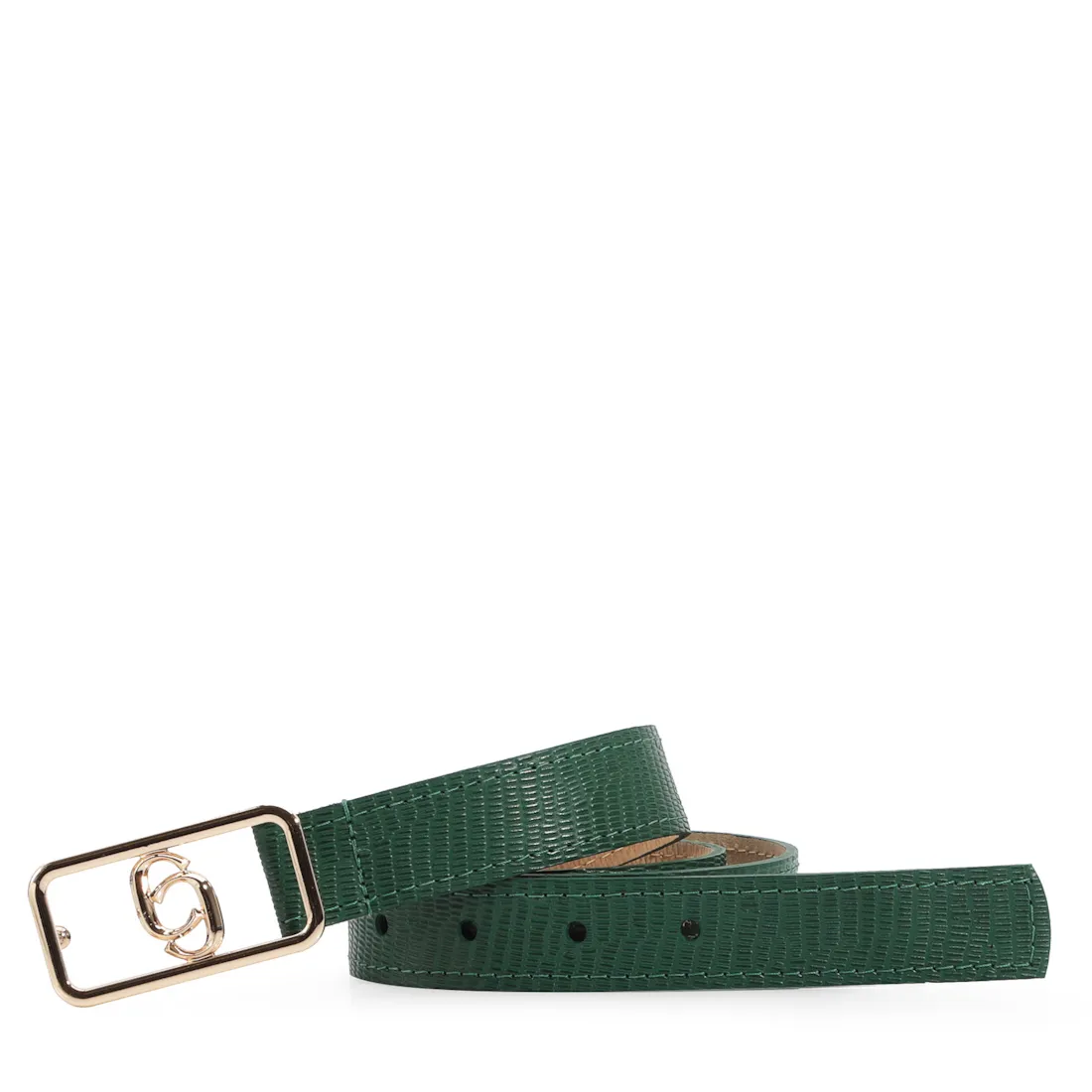 Cinto Couro Lezard Verde