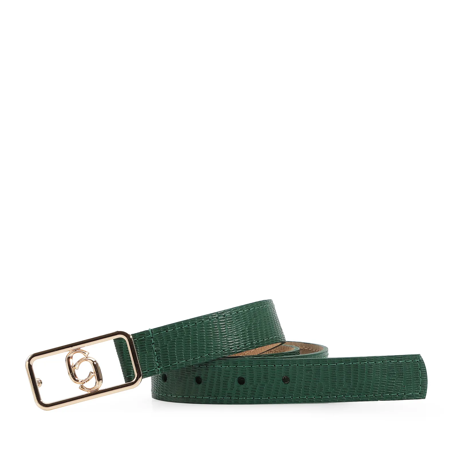 Cinto Couro Lezard Verde