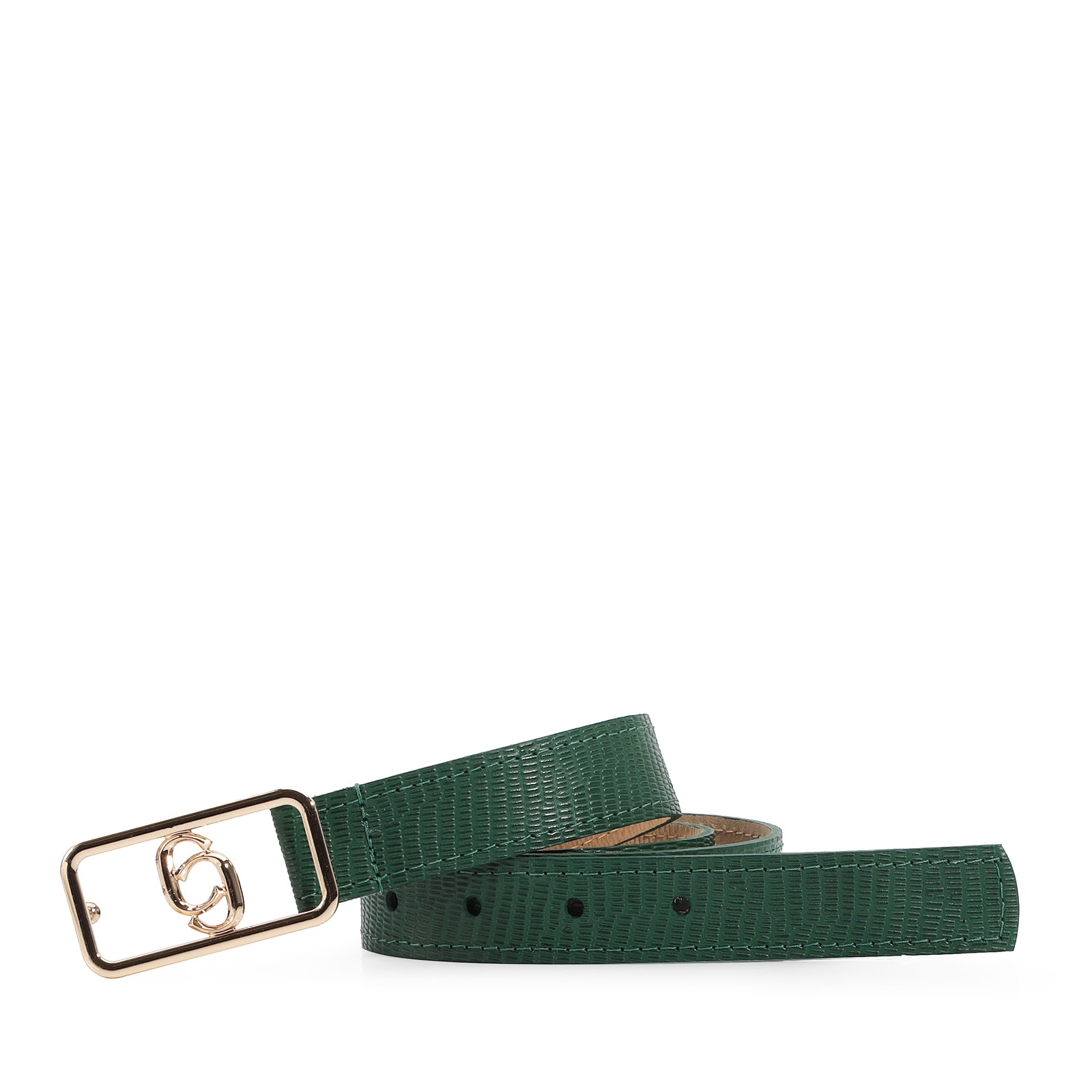 Cinto Couro Lezard Verde