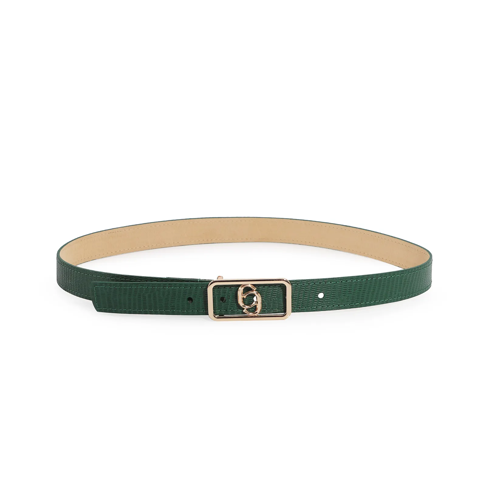 Cinto Couro Lezard Verde