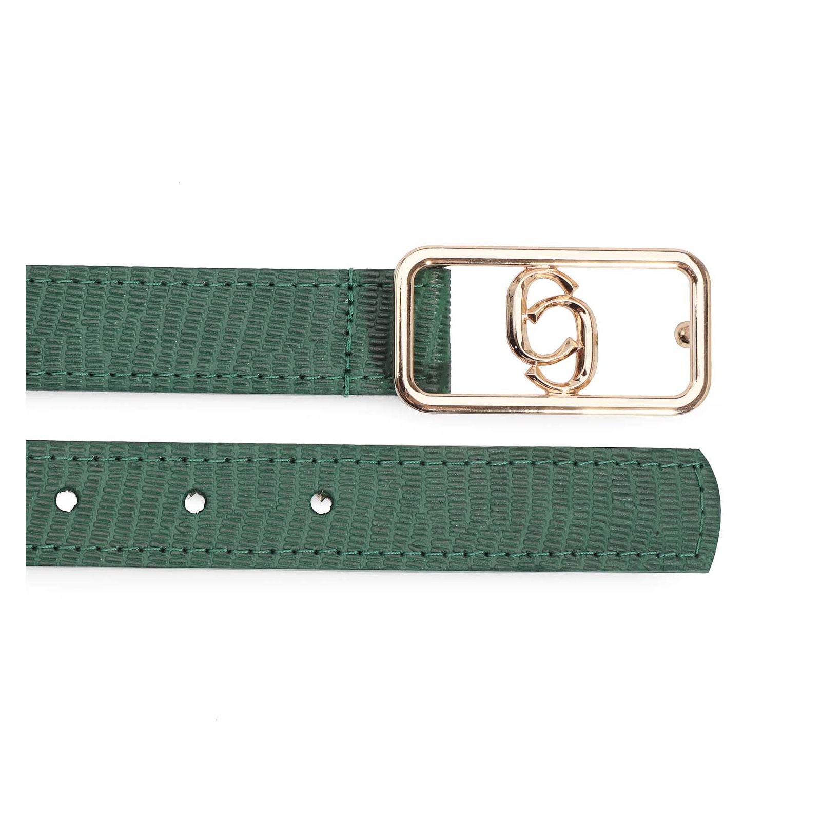 Cinto Couro Lezard Verde