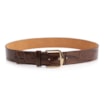 Cinto Couro Maxi Croco Marrom - imagem 2