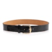 Cinto Couro Maxi Croco Preto - imagem 2