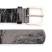 Cinto Couro Maxi Croco Preto - imagem 3
