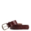 Cinto Couro Maxi  Croco Vinho - imagem 1