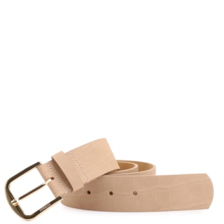 Couro Nobuck Croco Bege