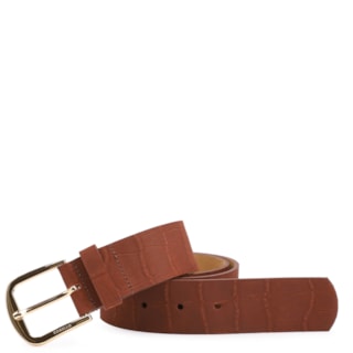 Couro Nobuck Croco Marrom Escuro