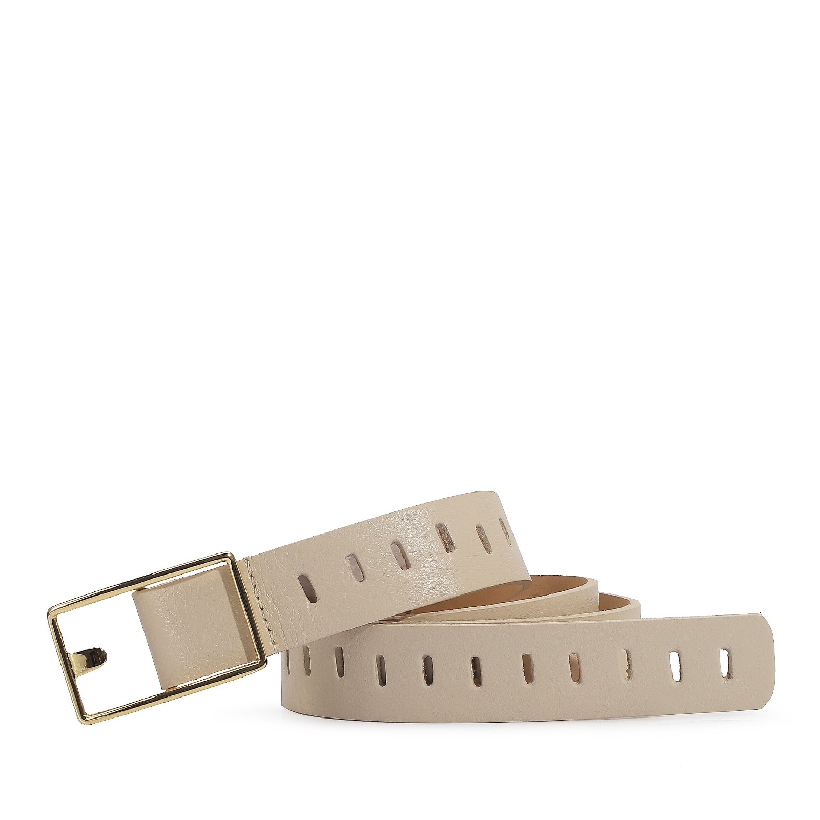 Cinto Couro Off White