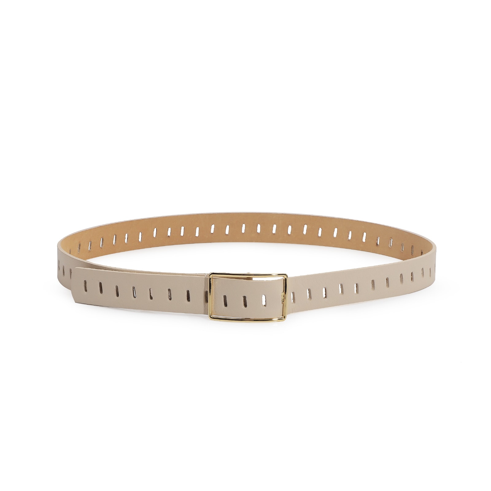 Cinto Couro Off White