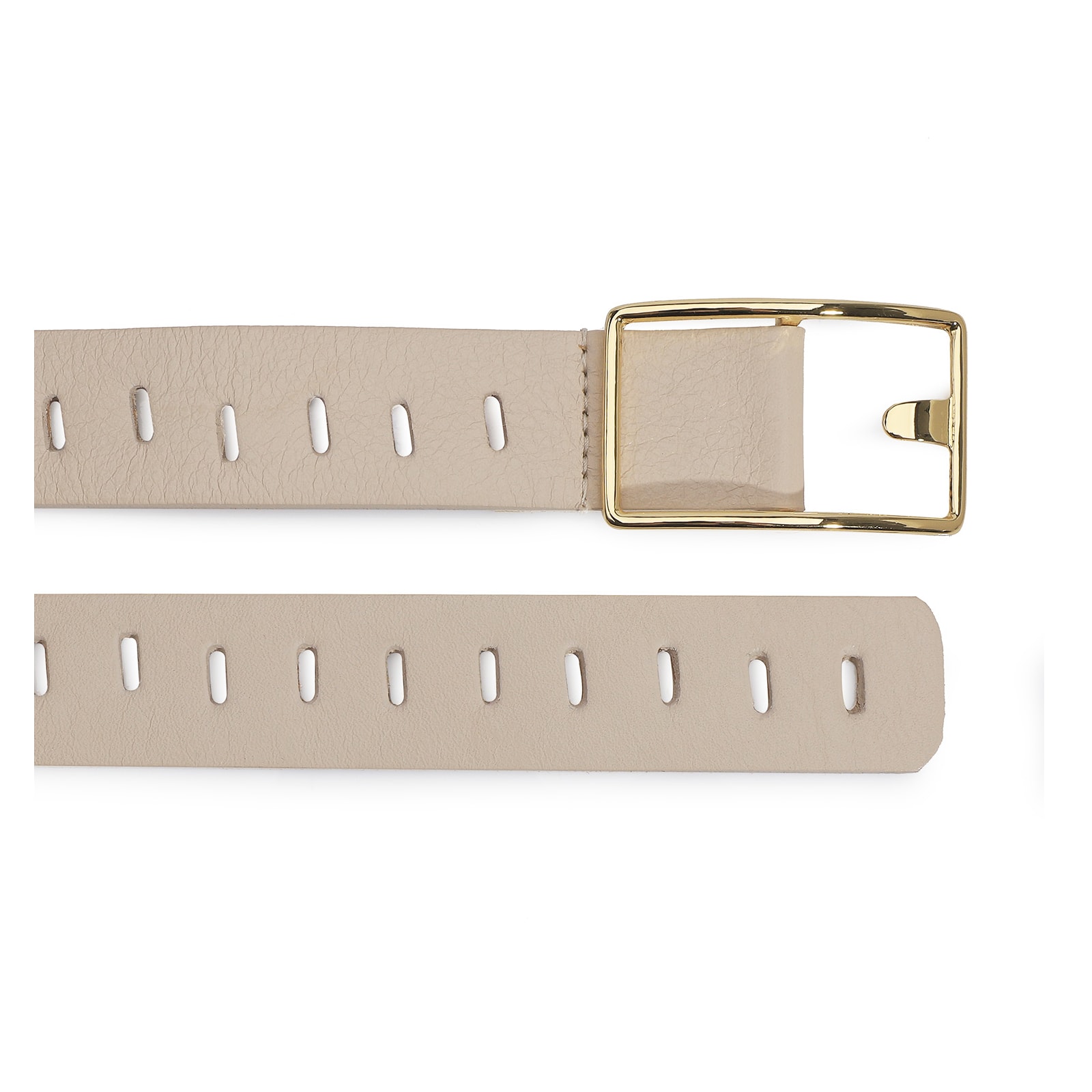 Cinto Couro Off White